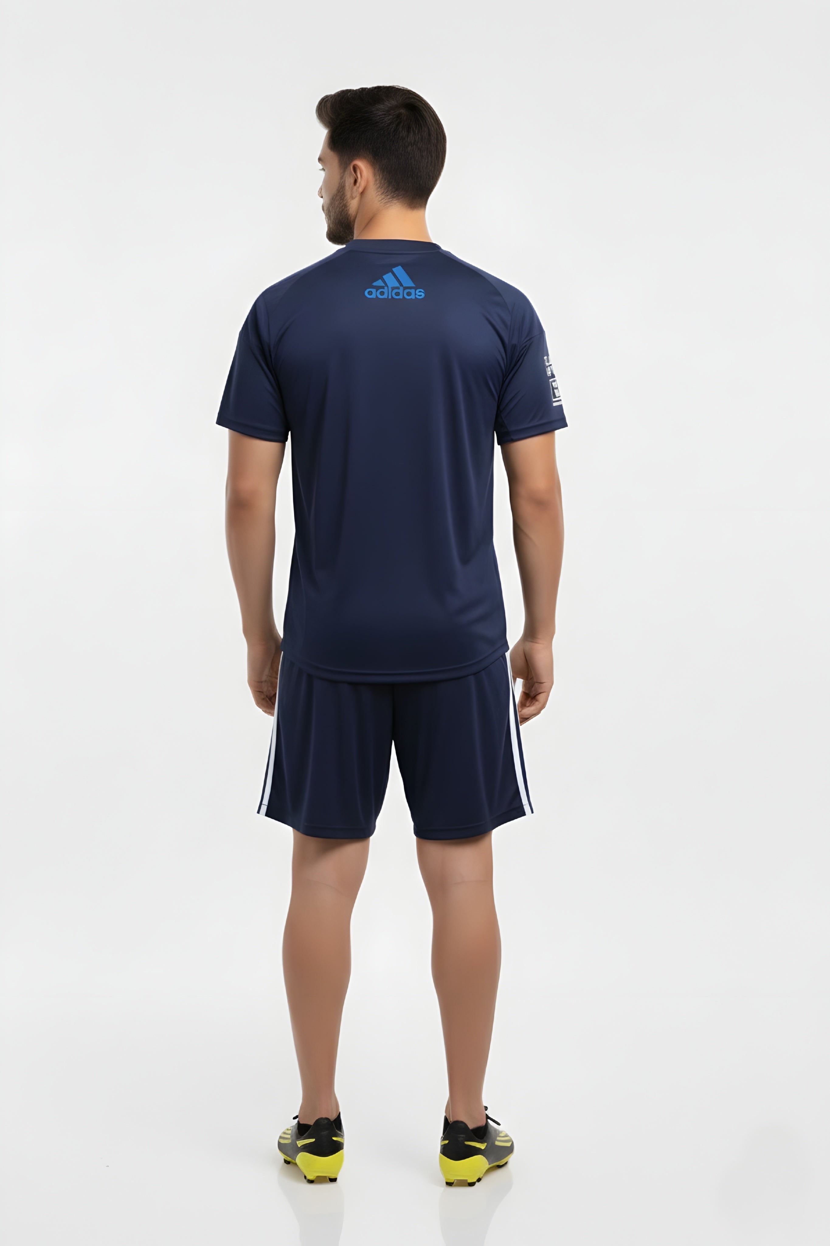 navy blue Adidas sports outfit