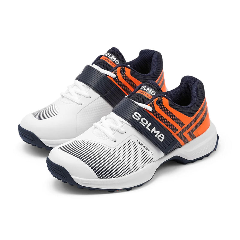 SOLM8 S8 cricket shoes White Orange