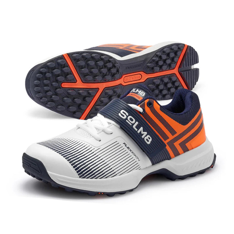 SOLM8 S8 cricket shoes White Orange